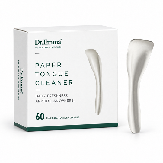 Dr. Emma Disposable Paper Tongue Scraper