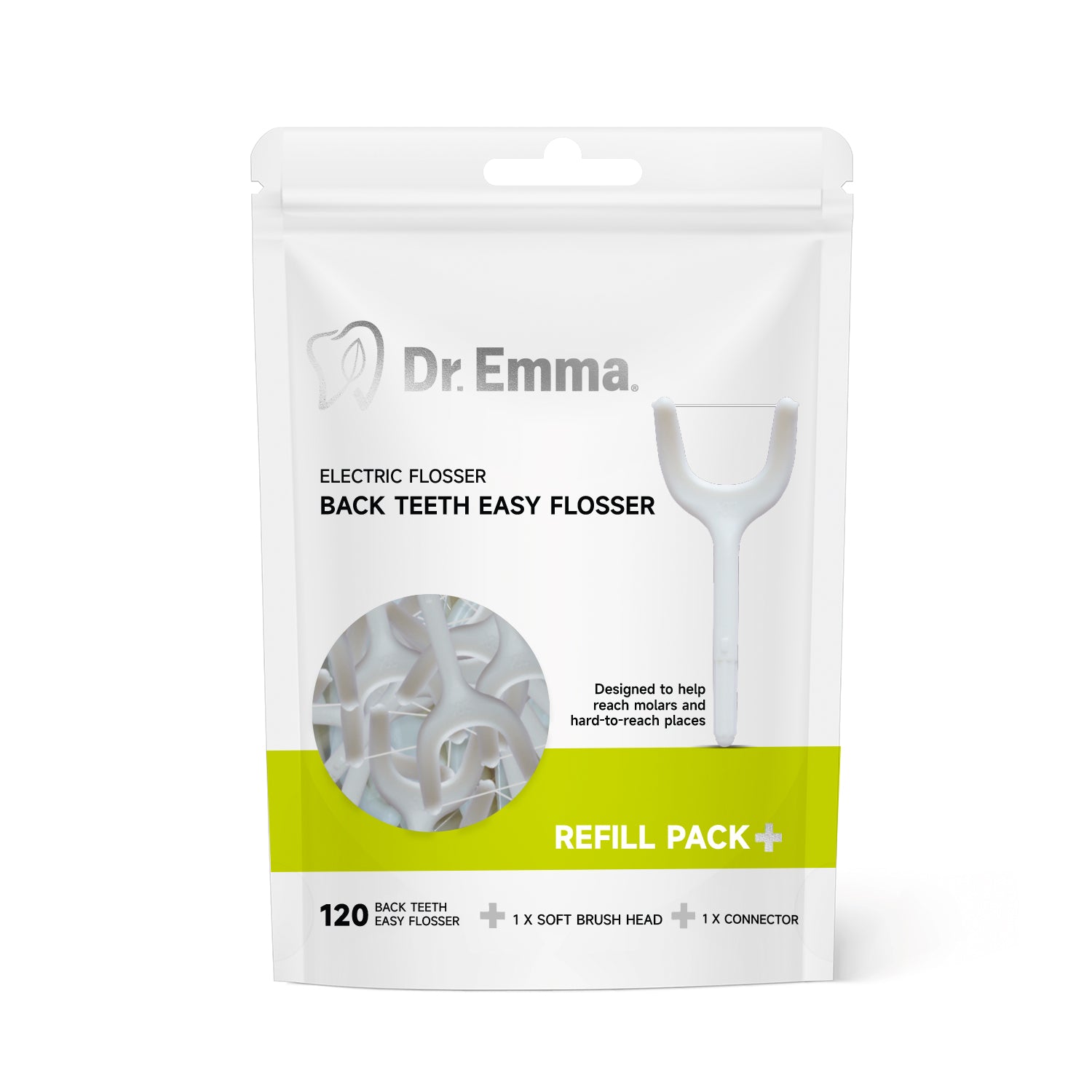 Back Teetch Floss Head Refill Back Teeth Easy Flosser Head – Dr Emma