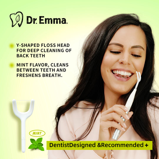 electric flosser refill back teeth floss picks toothbrush Y-shaped 