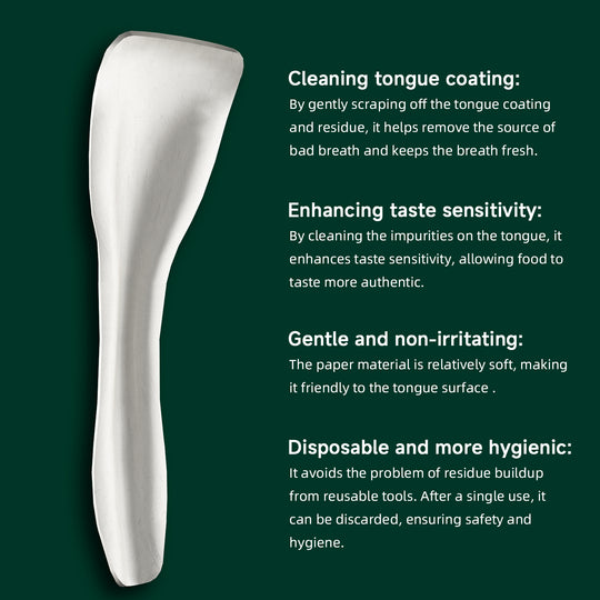 dr. emma tongue scraper cleaner for adults disposable paper