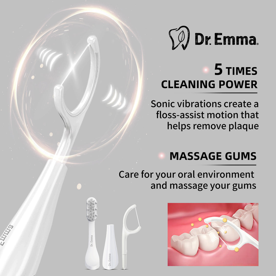 electric floss head refill power flosser toothbrush dentist teeth cleaning gum massage 